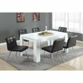 Gfancy Fixtures 30.5 in. White Particle Board Hollow Core Laminate & MDF Dining Table GF3088474